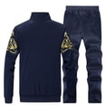 thumbnail image 4 of CONZONE Mens Sweatsuit 2 Peice Set Casual Track Suit for Men Camouflage Long Sleeve Zip Jacket Pants Cozy Fall Winter Athletic Jogging Outfits, 4 of 4