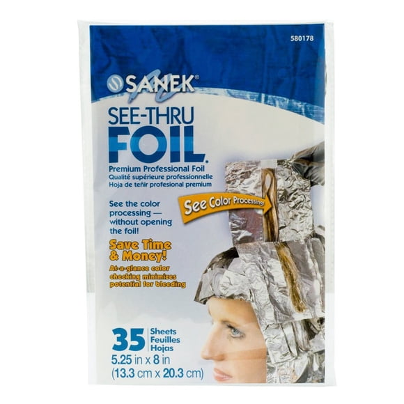 Graham Sanek See Thru Foil Procesamiento de color de cabello 35 hojas para resaltar el estilo