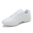 thumbnail image 5 of GlideMoves White Cheer Shoes Girls Jump Tumbling Women Exercise Aerobic Fitness Dance Training Youth School Student Team Athletic Competition Big Kid Size 1.5, 5 of 7