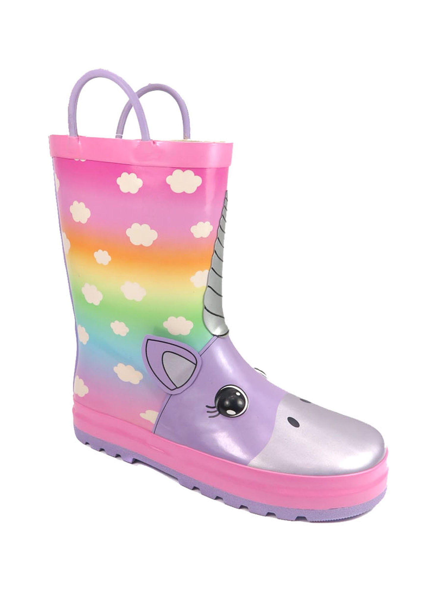 Girls Wonder Nation Unicorn Rainboot - Walmart.com