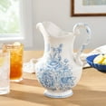 thumbnail image 2 of The Pioneer Woman Agatha Stoneware 2-Quart Pitcher, Blue, 2 of 7