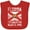 Red, variant on Inktastic Established March 3, 1845 Florida Flag Boys or Girls Baby Bib