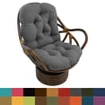 thumbnail image 2 of Silla basculante giratoria International Caravan Bali de ratán, color negro, 2 of 5