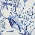thumbnail image 3 of Coastal Sea Shell and Coral Outdoor Pillow with Poly Fill, 3 of 5