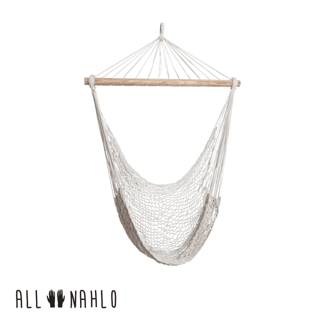 ALL NAHLO the Enedina Hammock Hanging Cotton Rope Bedrooms Swing Chair