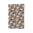 thumbnail image 6 of Wukai Rabbits on Floral Print Garden Flag 12.5x18 Inch Double Sided Sun-resistant Rain-resistant, Wrinkle-resistant Colorfast(Only Flag), 6 of 7