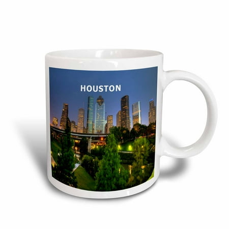 - 3dRose City Of Houston Texas, Ceramic Mug, 11-ounce