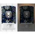 thumbnail image 2 of Caroline's Treasures BB5080CNL Blue Flowers Saluki Ceramic Night Light, 6x4x3", multicolor, 2 of 2