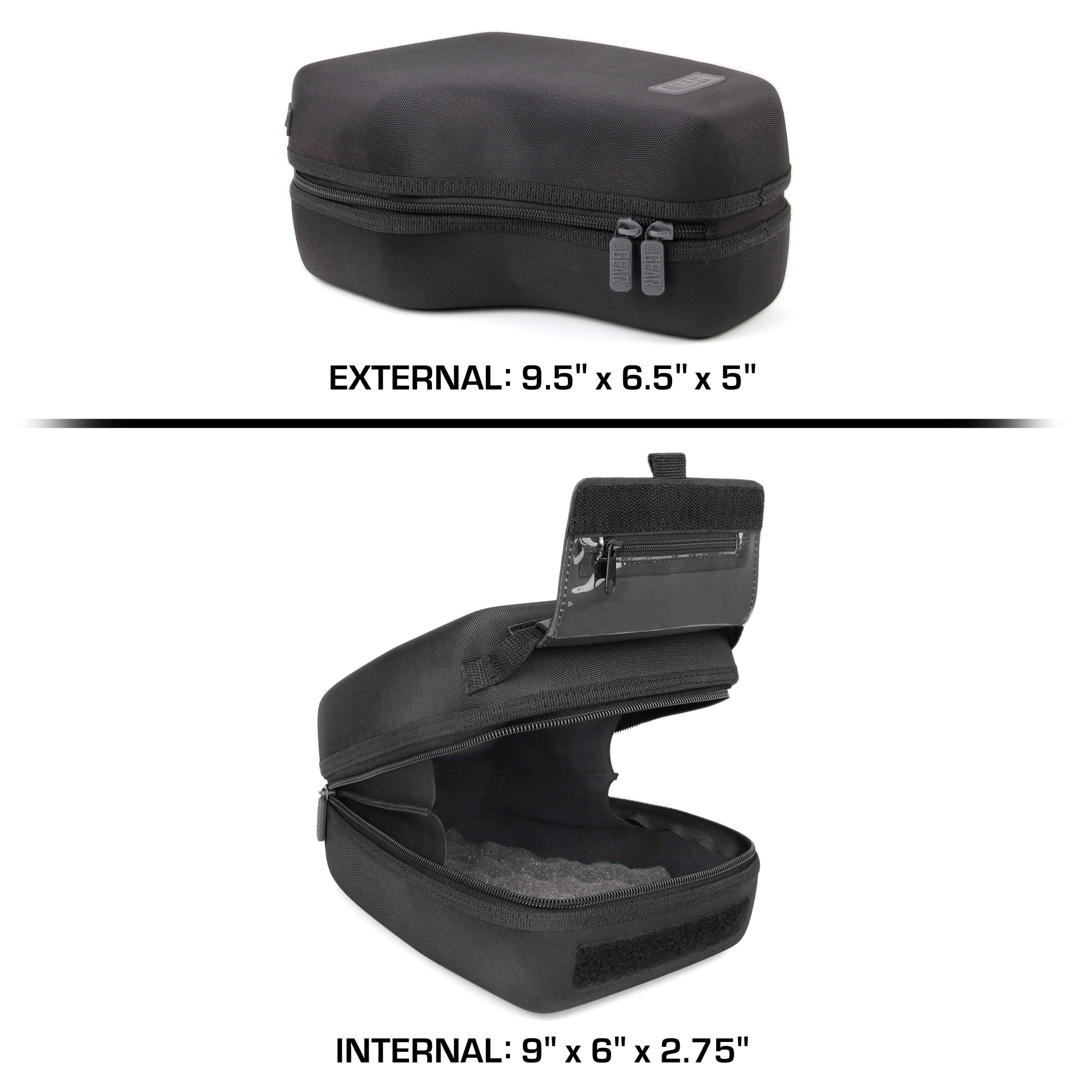 USA Gear DSLR Funda Cámara Reflex y Estuche De Cámara con Lente De Zoom con Protección De Neopreno Y Almacenamiento De Accesorios - Compatible con Canon, Nikon, Sony, Olympus, Pentax Y Más
