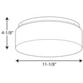 thumbnail image 2 of One-Light 11" LED Drum Flush Mount, 2 of 5