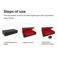 thumbnail image 4 of Caja de Almacenamiento de Tarjetas, Estruce de Cuero de Pus incluye un Cajón Pequero, Caja de Almacenamiento de Tarejetas Con Cierre Magnético para Más de 550 Tarjetas de Juego, 4 of 7