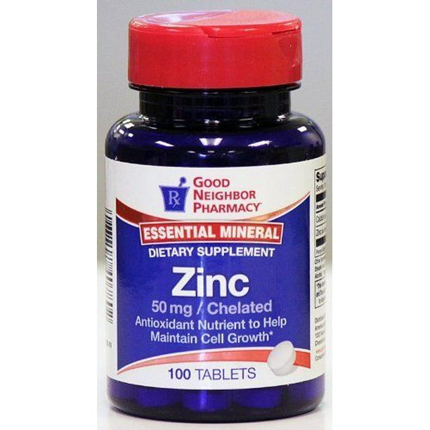 GNP Essential Mineral Zinc 50mg 100 Tablets Dietary ... GNP Essential Mineral Zinc 50mg 100 Tablets Dietary ...