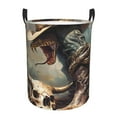 thumbnail image 6 of Lsque Western Cowboy Snake Ram Skull pattern Laundry Hamper Basket, Tall Woven Rope Hamper Basket for Clothes, Lightweight Storage Basket, Collapsible Waterproof-Medium, 6 of 8
