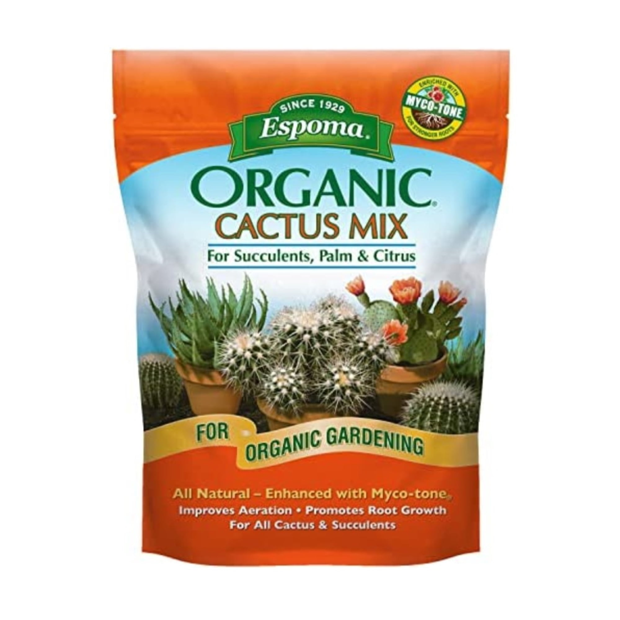 Espoma Organic Cactus Potting Mix for Cactus, Succulent, Palm and