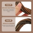 thumbnail image 5 of SEWOART Decorative Wreaths For Indoors Wreath Wicker Plastic Rod Home Decoration Festivals 1Set, 5 of 5
