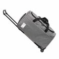 thumbnail image 1 of Bolsa de lona con ruedas, de tela Oxford, de gran capacidad, para hombres y mujeres, con de tracción, impermeable, para viajes y almacenamiento. Gris, 1 of 8