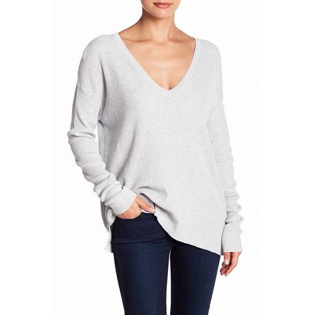 ribbed v neck sweaters