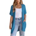 thumbnail image 2 of Wowcloth Women's Short Sleeve Knit Cardigan, Lightweight Soft Comfortable Open Front Sweater for Casual Daily Wear and Office, 2 of 8