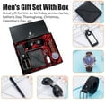 thumbnail image 2 of Luxury Men's Gift Set, 6-Piece Premium Kit with Quartz Watch, Wallet, Belt, Glasses, Keychain & Pen | Elegant Gentleman's Accessory Box for Birthday, Wedding, 2 of 5