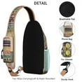 thumbnail image 2 of Ethnic Tribal Sling Backpack Abstract Artistic Lightweight Crossbody Bag for Commuting, 2 of 5