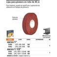 thumbnail image 2 of Lija Plomero Grano 100 1-1/2'' Truper 11661 Truper LIPL-100-1-1/2X45, 2 of 2