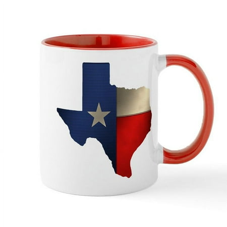 

CafePress - State Of Texas Mug - 11 oz Ceramic Mug - Novelty Coffee Tea Cup