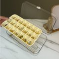 thumbnail image 1 of Long Cosmetic Storage Organizer Box, Easy Access Cosmetic Storage Containers Dustproof  for Dormitory Cream White,Transparent White, 1 of 8
