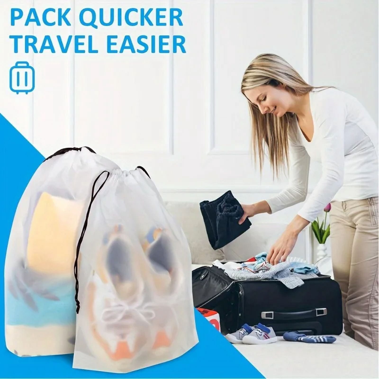 Typpkmm | Foldable 5/10/ Portable Shoe Drawstring Eco Storage Bag 20PCS