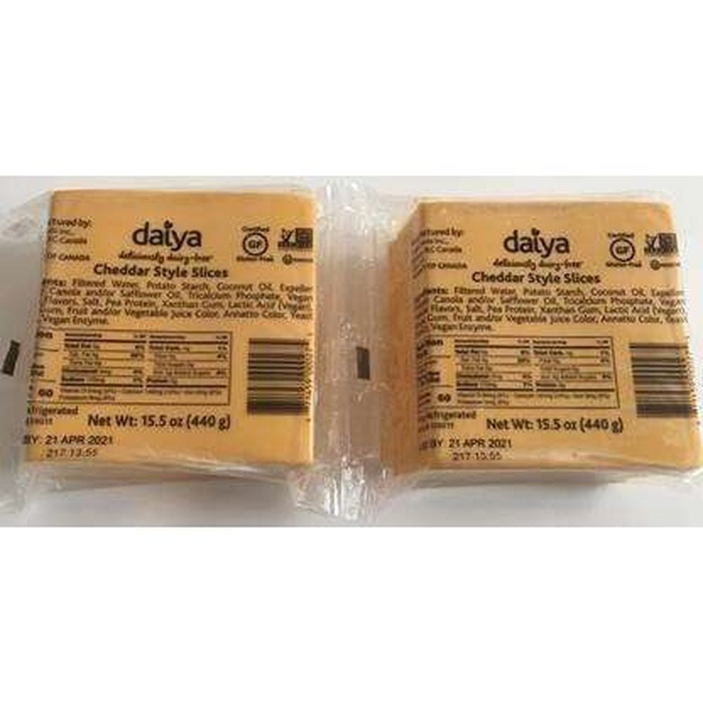 Daiya Cheddar Style Slices, 31.04 Ounce 4 per case.