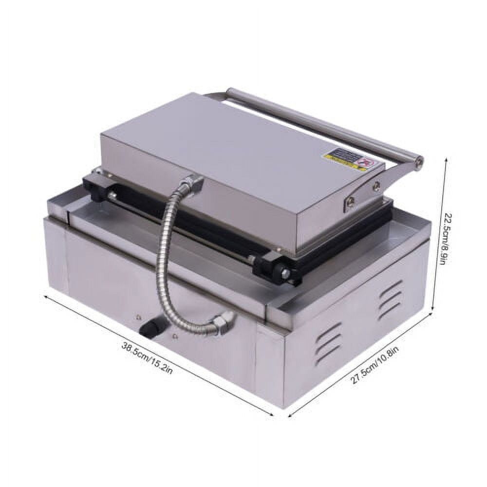 1500W Commercial Nonstick Waffle Corn Hot Dog Maker Machine for Home Restaurant