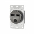 thumbnail image 1 of Enchufe Leviton 5372-S00 de 30 amperios, 250 V, 6-30R, montaje empotrado, negro, paquete de 2, 1 of 1