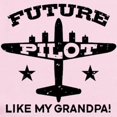 thumbnail image 2 of CafePress - Future Pilot Like My Grandpa Long Sleeve Infant Bo - Long Sleeve Cotton Baby Bodysuit, 2 of 4