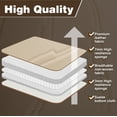 thumbnail image 6 of 5-Seats Car Seat Covers PU Leather Front + Rear Cushion Full Set Universal Beige, 6 of 11
