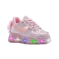 thumbnail image 1 of Tenis Para Niña Con Luces Led Rosa Agujetas Super Ligeros rosa 15, 1 of 6