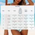 thumbnail image 3 of Guluxicc Women's Floral Printed Bikini Sets High Waisted Contrast Trim Round Neck Crop Top Bathing Suits Tankini Swimsuits Sets for Beach Summer Swimwear, 3 of 9