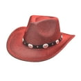 thumbnail image 1 of PEIXUN Women's Big Brim Cowboy Hat Western Bowler Hat, 1 of 3