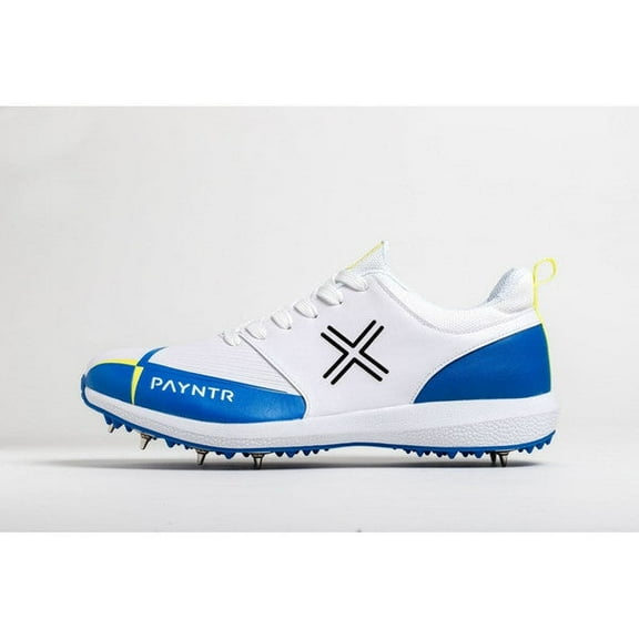Payntr V SPIKE (White & Blue) Cricket Shoes - 2021