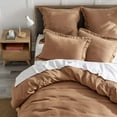 thumbnail image 5 of Levtex Home - 100% Linen - Queen Duvet Cover - Washed Linen - Sandstone - Duvet Cover Size (90x94in.), 5 of 7