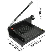 VEVORbrand Paper Cutter 12inch A4 Commercial Heavy Duty Paper Cutter 300 Sheets 45HRC Hardness Stack Cutter Metal Base Desktop Stack Cutter for Home Office