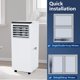 thumbnail image 3 of Aire Acondicionado Portátil GarveeTech 8000 BTU 3 en 1 Blanco con Pantalla LED y Kit de Montaje, 3 of 7