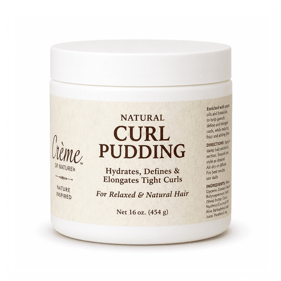 Resilience Curl Pudding 16 oz, Defining & Moisturizing Curl Cream for Coily and Curly Hair