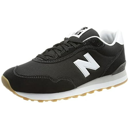 New Balance Men's 515 Sneaker, Black/Munsell White, 9.5
