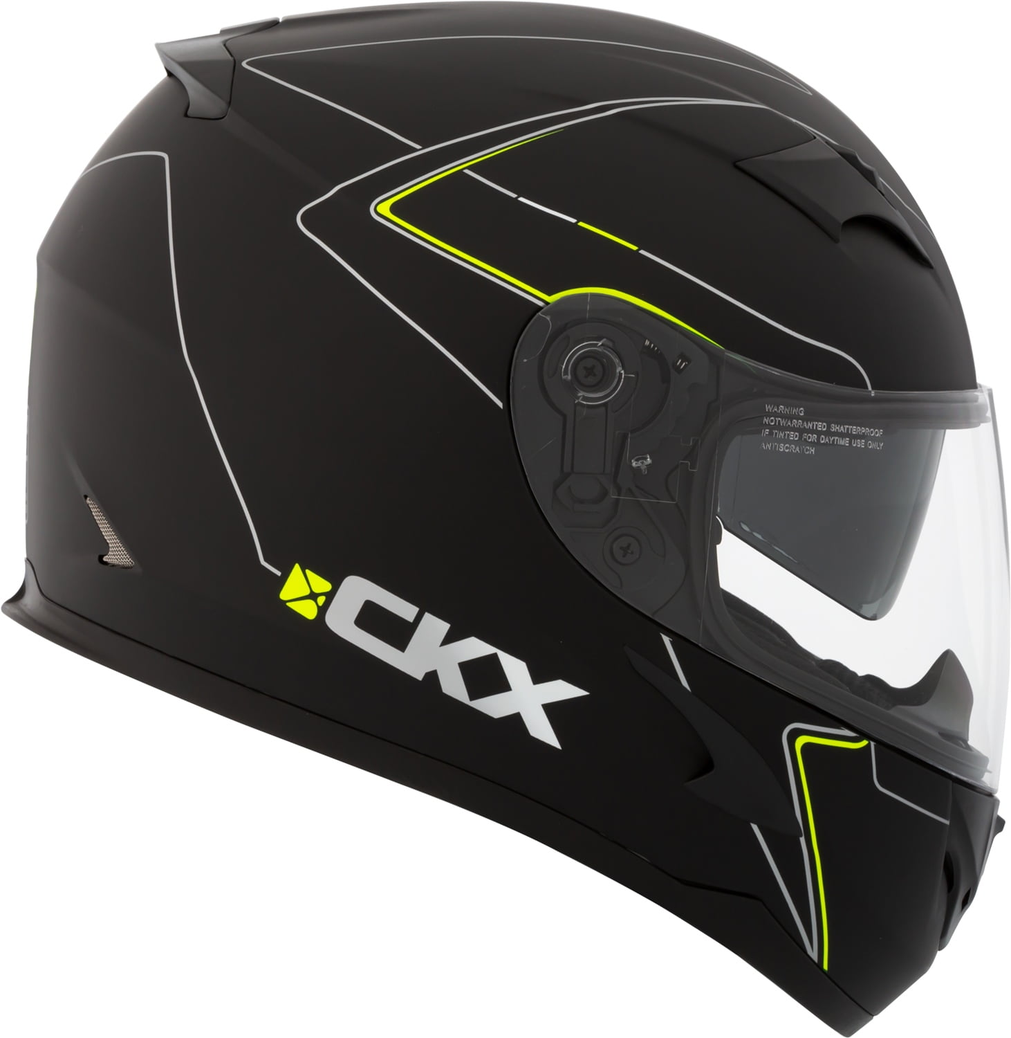 Motorcycle Helmet Full Face CKX Nemesis RR610 RSV XLarge Black Yellow