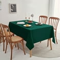 thumbnail image 2 of Romanstile Christmas Rectangle Tablecloth 2 Pack 60 x 84inch Stain and Wrinkle Resistant Washable Polyester Table Cover for Dining Table and Holiday Parties, Green, 2 of 7