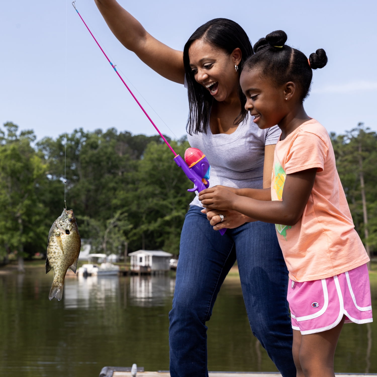 Kid Casters Dora Youth Fishing Rod and Reel Combo Set