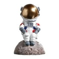thumbnail image 2 of Adorno de resina de astronauta con forma de luna y astronauta para el interior del coche para fiesta de astronautas. A, 2 of 9