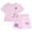 Pink, stitch & angel, variant on Minnie Mouse T-Shirt and French Terry Shorts Outfit Set Toddler to Big Kid