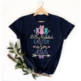 thumbnail image 4 of Mujeres Manga Corta de Verano Tops Pascua Impresa Cuello Redondo, Blusa de Moda Casual para la Primavera, 4 of 5