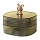 thumbnail image 2 of Caja de almacenamiento de joyas organizador de joyas, accesorios de viaje modernos de gran capacidad para mujeres, almacenamiento de joyas para Verde, 2 of 8