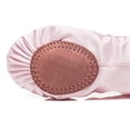 thumbnail image 5 of Sportteer Ballet Shoes 1 Pair Girls Ballet Shoes Soft Sequin Crown Pattern -skid Bottom Elastic Band Faux Silk Breathable Wear-resistant Toddler Big Elastic Dance Shoes, 5 of 9